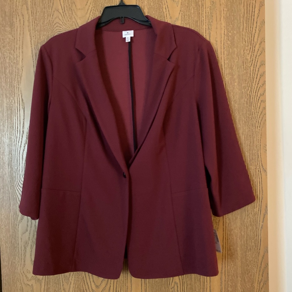 ❤️ Pretty Maroon  Blazer Dress Barn